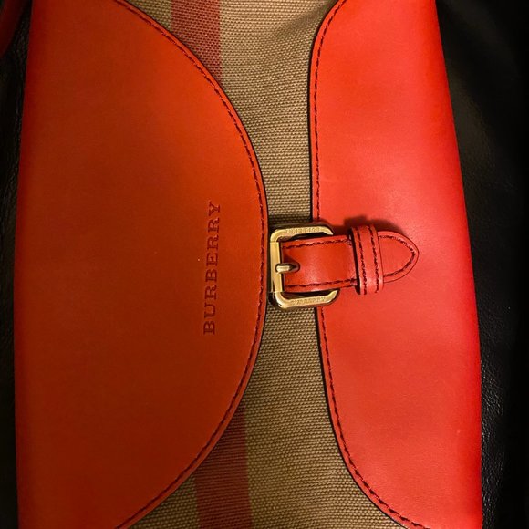 BURBERRY SMALL CANVAS CHECK AND LEATHER CROSSBODY BAG - Picture 4 of 7